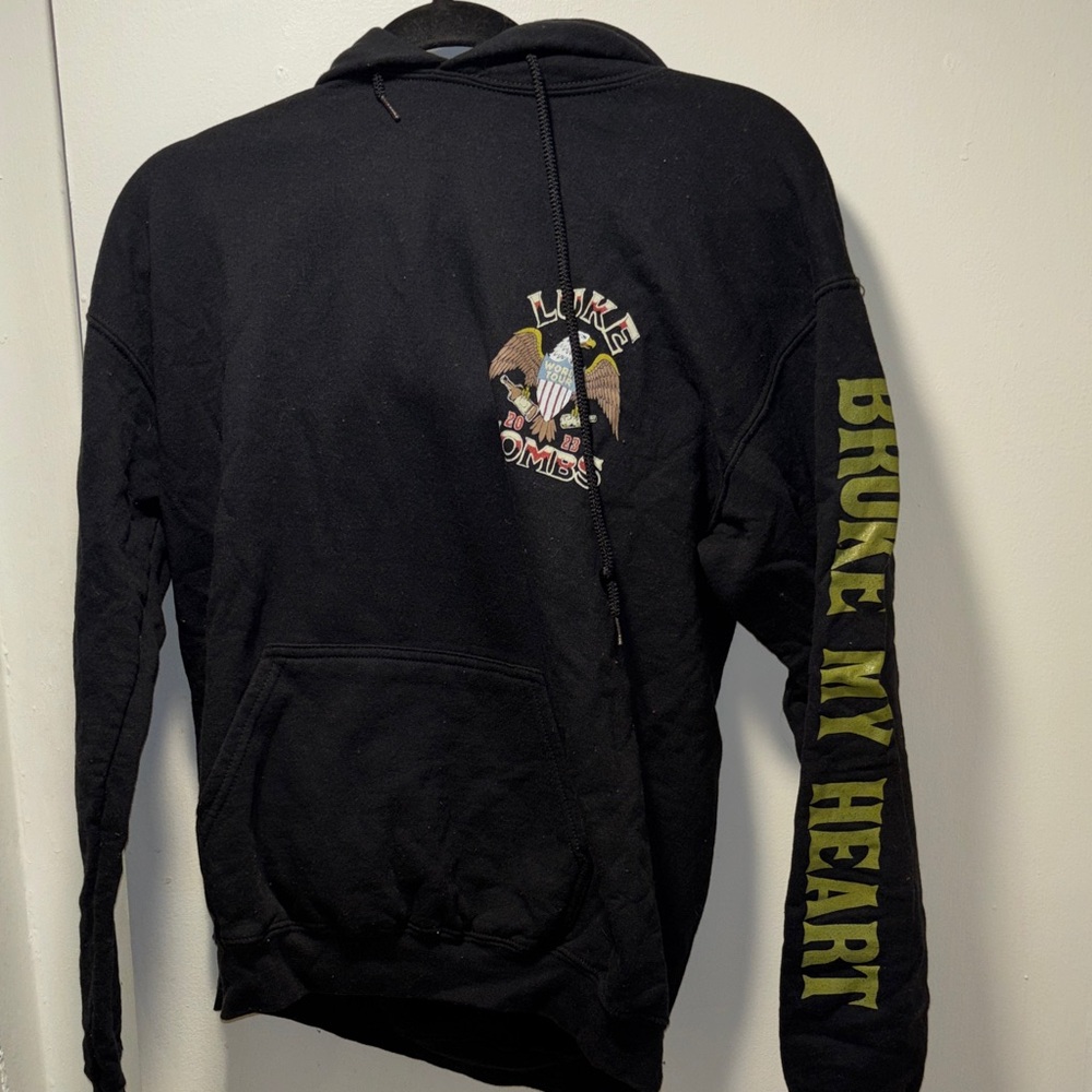 Black Hoodie with Graphic and Text